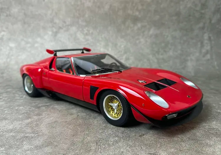 [AutoArt] 1:18 Lamborghini 1975 Miura Jota SVR Red Model Car Die-Cast