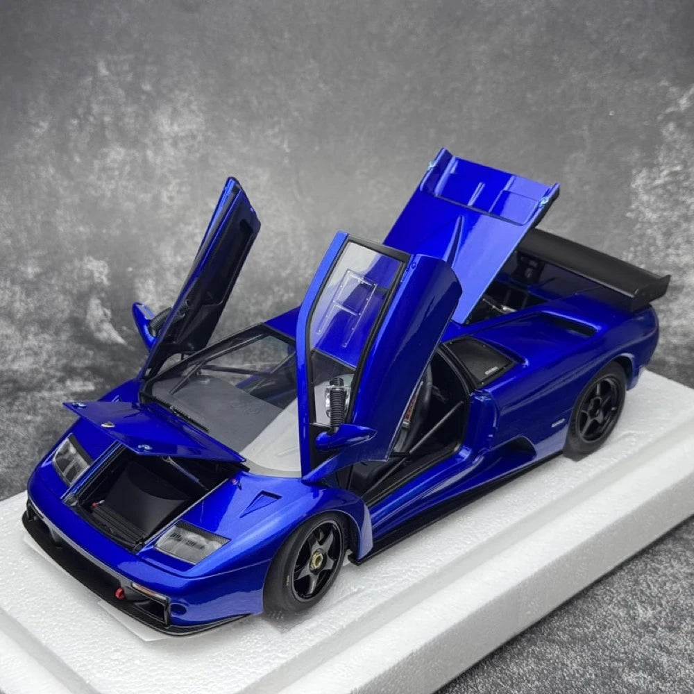 [AutoArt] 1:18 Lamborghini 2000 Diablo GTR ブルー モデルカー Die-Cast