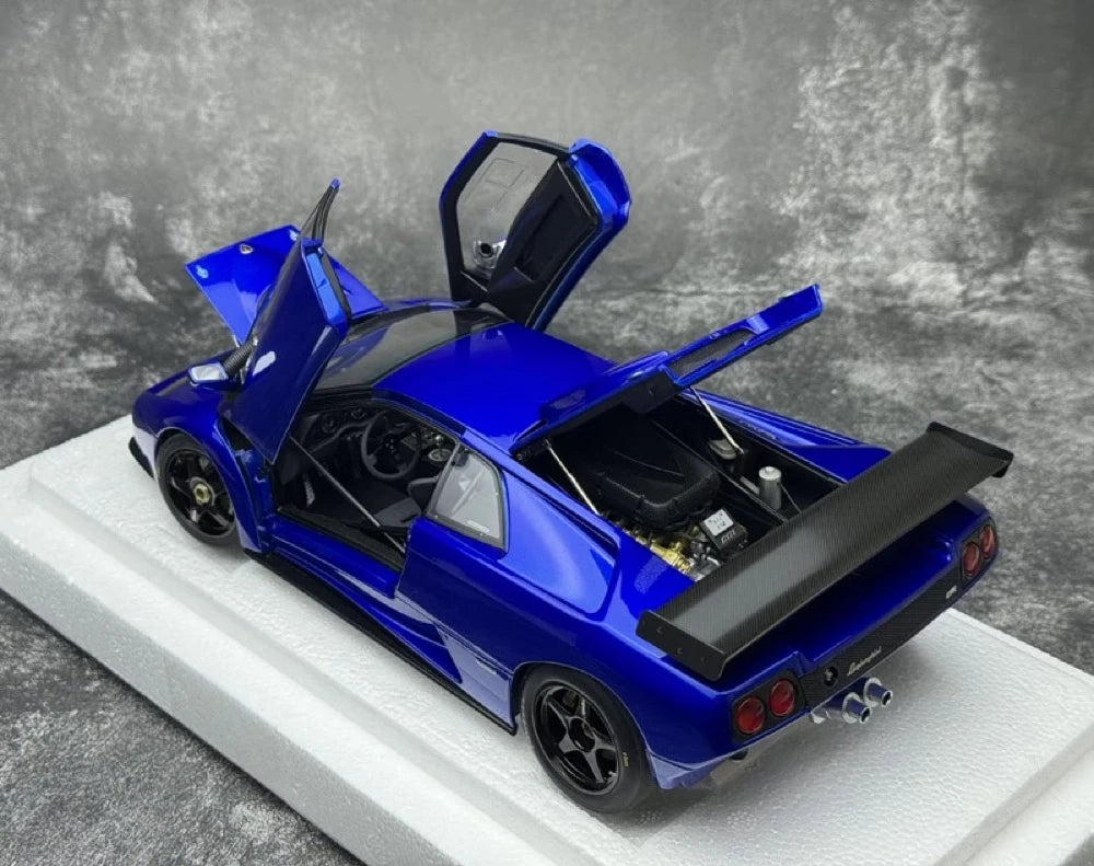 [AutoArt] 1:18 Lamborghini 2000 Diablo GTR ブルー モデルカー Die-Cast