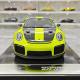 [Davis & Giovanni] 1:18 Porsche 2018 911 GT2 RS Weissach confezione Cyan modellino di auto resina