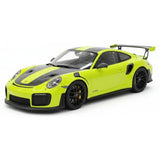 [Davis & Giovanni] 1:18 Porsche 2018 911 GT2 RS Weissach confezione Cyan modellino di auto resina