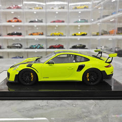 [Davis & Giovanni] 1:18 Porsche 2018 911 GT2 RS Weissach confezione Cyan modellino di auto resina