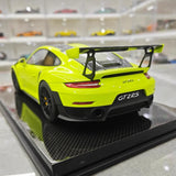 [Davis & Giovanni] 1:18 Porsche 2018 911 GT2 RS Weissach confezione Cyan modellino di auto resina