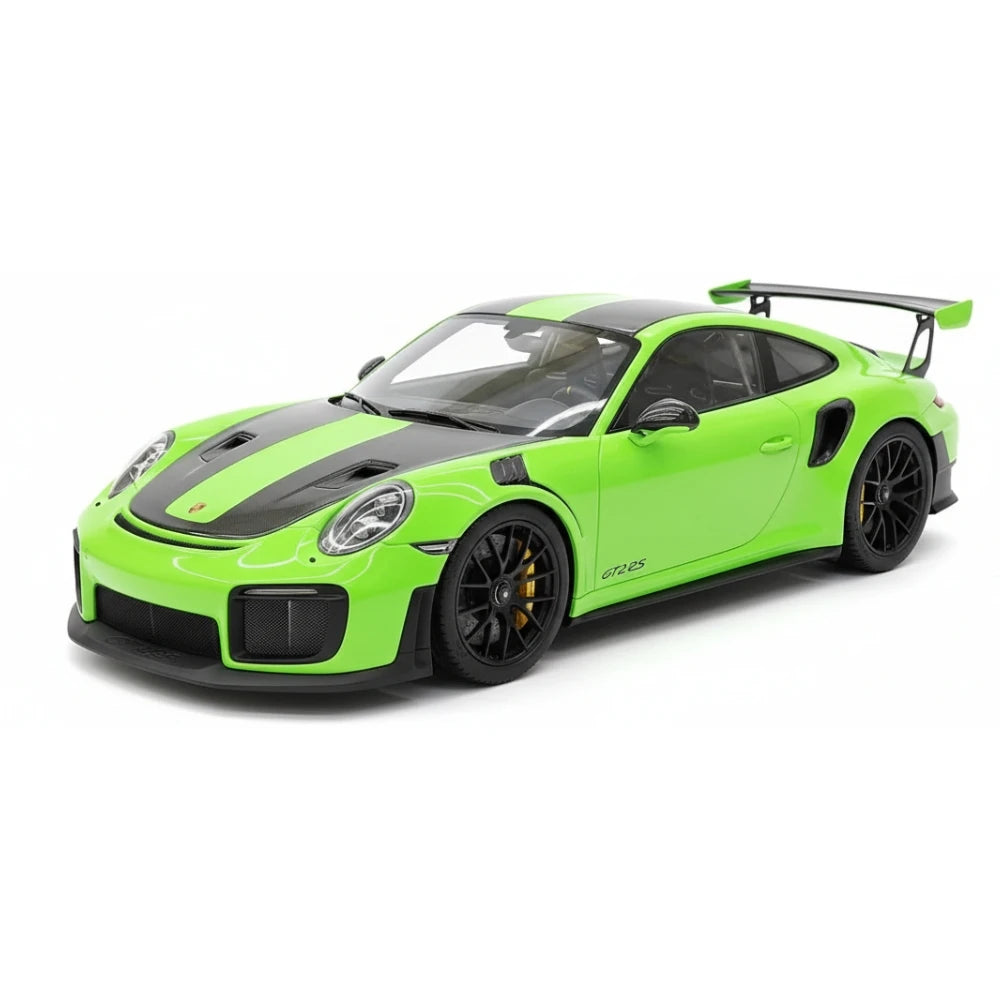 [Davis & Giovanni] 1:18 Porsche 2018 911 GT2 RS Weissach confezione verde modellino di auto resina