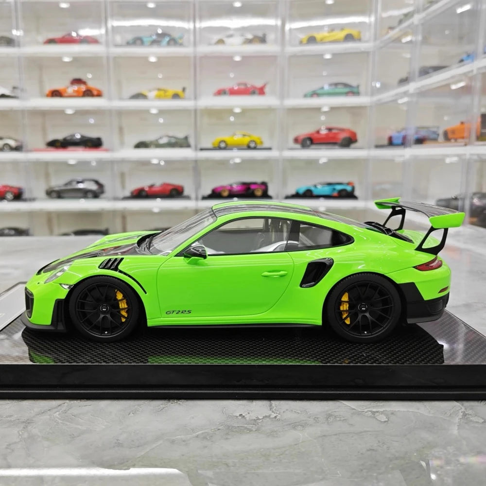 [Davis & Giovanni] 1:18 Porsche 2018 911 GT2 RS Weissach Package Green Model Car Resin