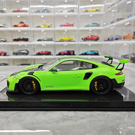 [Davis & Giovanni] 1:18 Porsche 2018 911 GT2 RS Weissach Package vert voiture miniature Resin