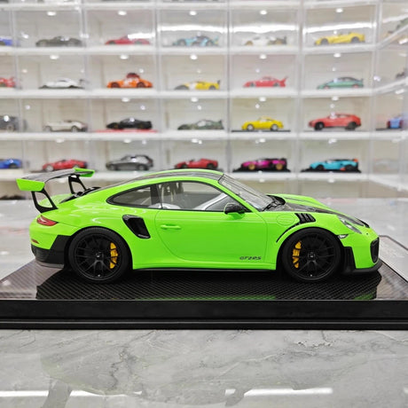 [Davis & Giovanni] 1:18 Porsche 2018 911 GT2 RS Weissach Package vert voiture miniature Resin