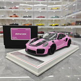 [Davis & Giovanni] 1:18 Porsche 2018 911 GT2 RS Weissach Package Pink Model Car Resin