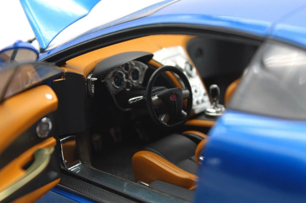 [AutoArt] 1:18 Bugatti 1999 Chiron Concept blu modellino di auto Die-Cast