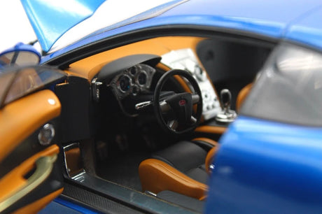 [AutoArt] 1:18 Bugatti 1999 Chiron Concept Blue Model Car Die-Cast