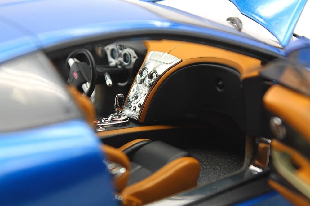 [AutoArt] 1:18 Bugatti 1999 Chiron Concept blu modellino di auto Die-Cast