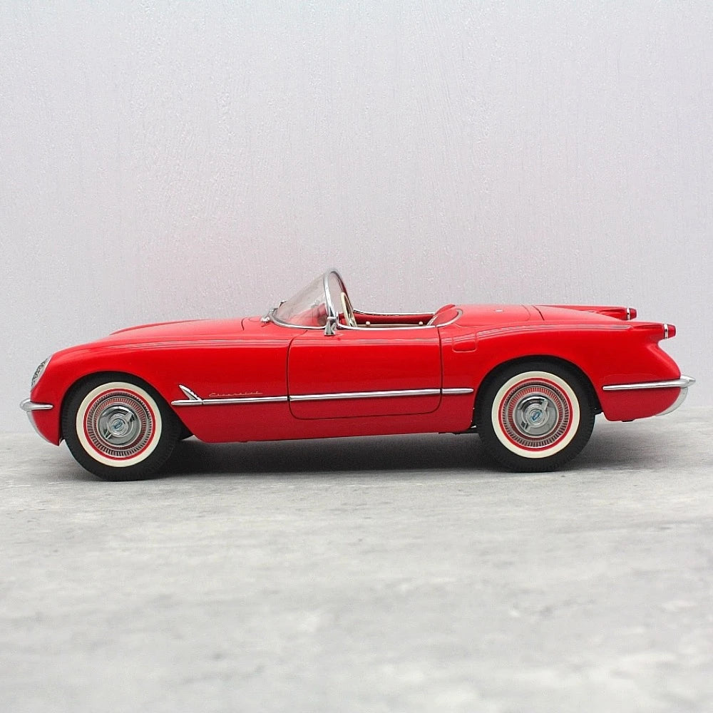 [AutoArt] 1:18 Chevrolet 1954 Corvette C1 Convertible Red Model Car Die-Cast