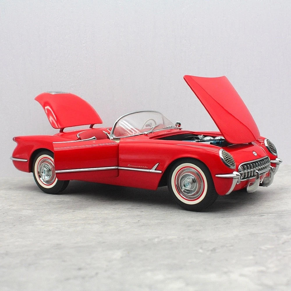 [AutoArt] 1:18 Chevrolet 1954 Corvette C1 Convertible Red Model Car Die-Cast
