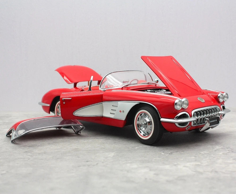 [AutoArt] 1:18 Chevrolet 1959 Corvette C1 Red Model Car Die-Cast