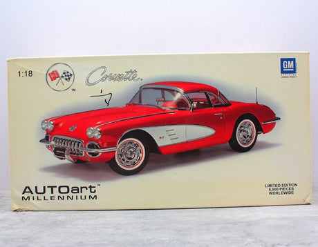 [AutoArt] 1:18 Chevrolet 1959 Corvette C1 Red Model Car Die-Cast