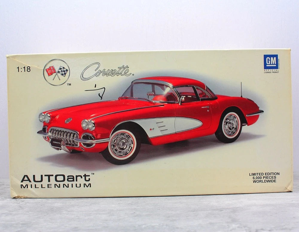 [AutoArt] 1:18 Chevrolet 1959 Corvette C1 Red Model Car Die-Cast