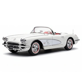 [AutoArt] 1:18 Chevrolet 1959 Corvette C1 White Model Car Die-Cast