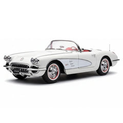 [AutoArt] 1:18 Chevrolet 1959 Corvette C1 White Model Car Die-Cast