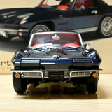 [AutoArt] 1:18 Chevrolet 1963 Corvette C2 Blue Model Car Die-Cast