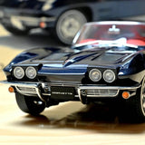 [AutoArt] 1:18 Chevrolet 1963 Corvette C2 Blue Model Car Die-Cast