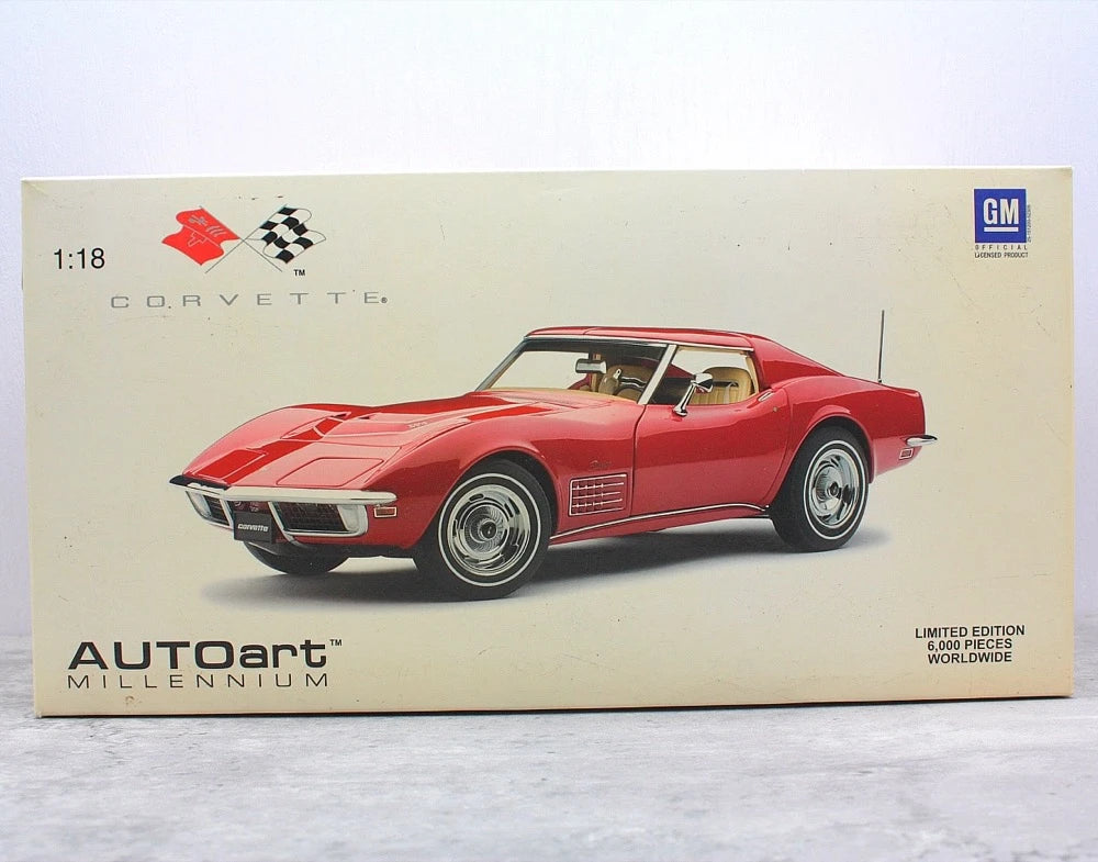 [AutoArt] 1:18 Chevrolet 1970 Corvette C3 rosso modellino di auto Die-Cast