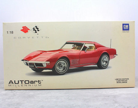 [AutoArt] 1:18 Chevrolet 1970 Corvette C3 Red Model Car Die-Cast