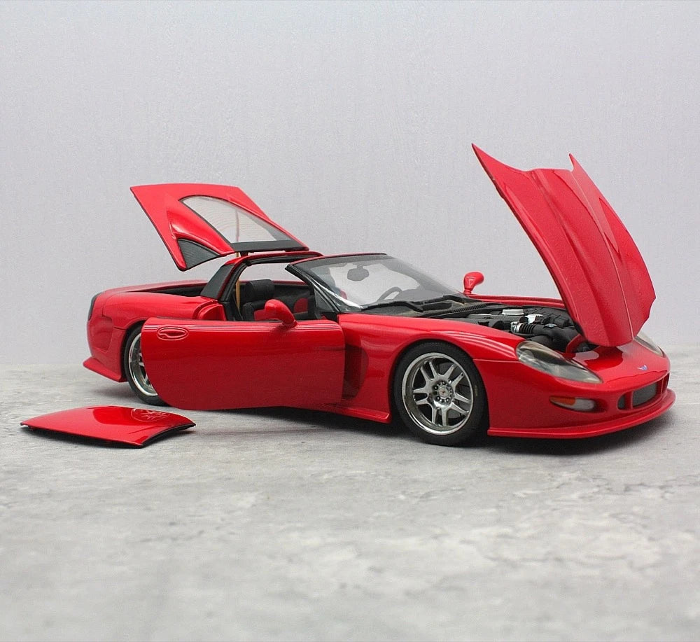 [AutoArt] 1:18 Chevrolet 1998 Corvette C5 Callaway C12 Red Model Car Die-Cast