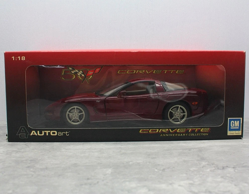 [AutoArt] 1:18 Chevrolet 2003 Corvette C5 rouge voiture miniature Die-Cast