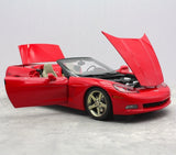 [AutoArt] 1:18 Chevrolet 2005 Corvette C6 Convertible Red Model Car Die-Cast