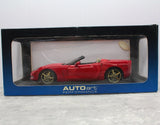 [AutoArt] 1:18 Chevrolet 2005 Corvette C6 Convertible Red Model Car Die-Cast