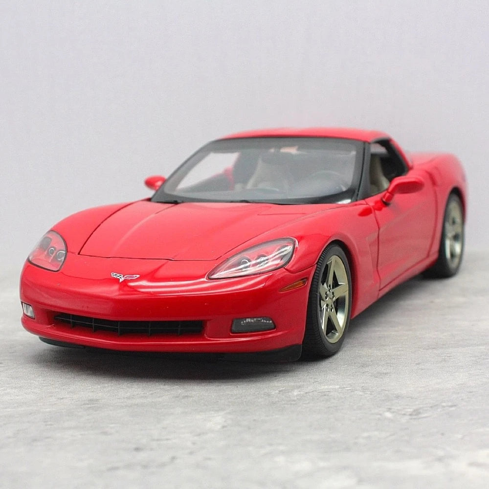 [AutoArt] 1:18 Chevrolet 2005 Corvette C6 Coupe Red Model Car Die-Cast