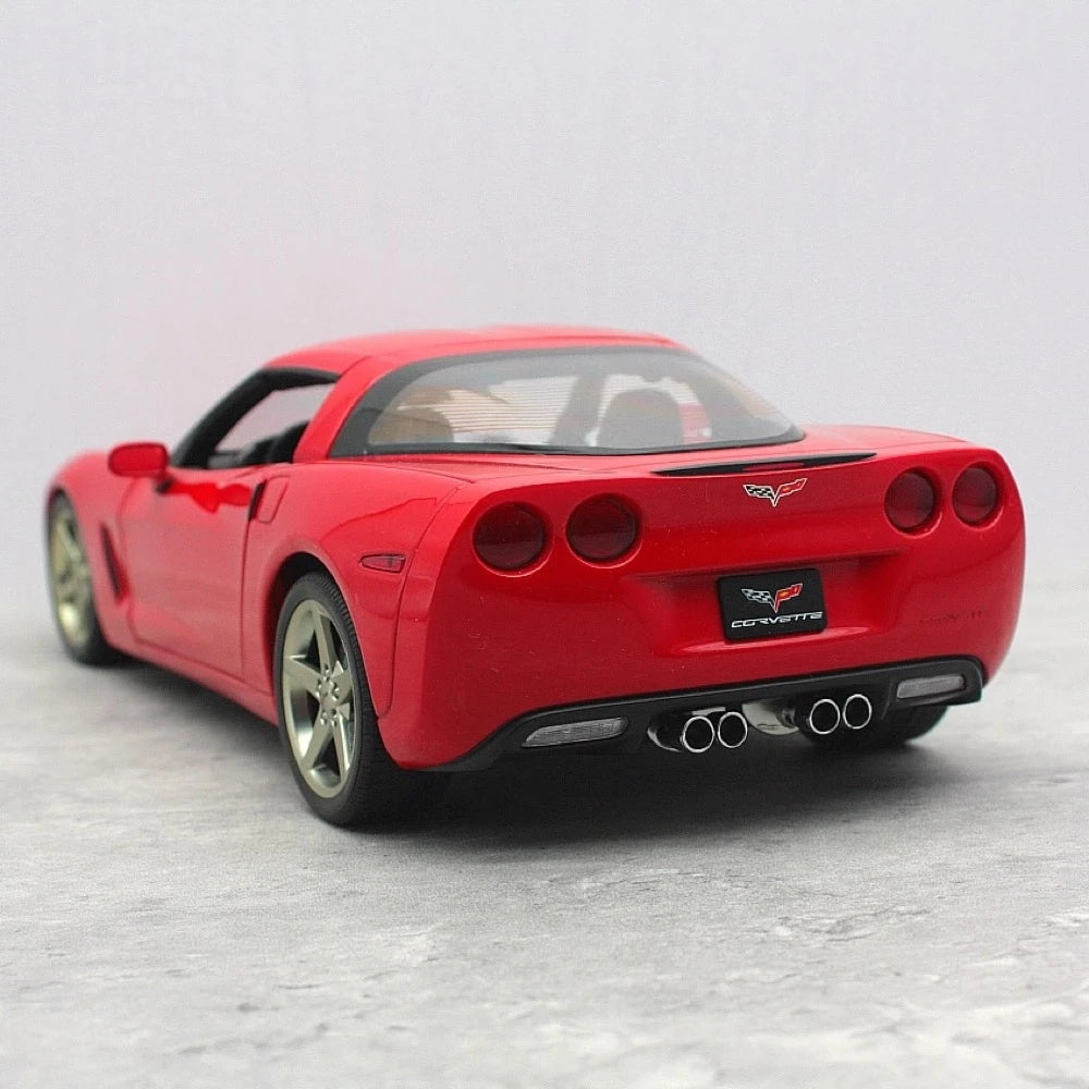 [AutoArt] 1:18 Chevrolet 2005 Corvette C6 Coupe Red Model Car Die-Cast