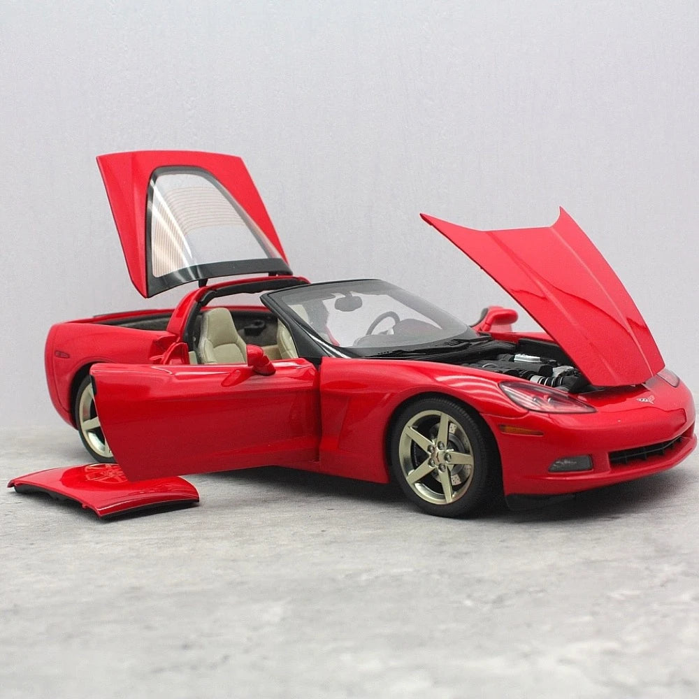 [AutoArt] 1:18 Chevrolet 2005 Corvette C6 Coupe Red Model Car Die-Cast