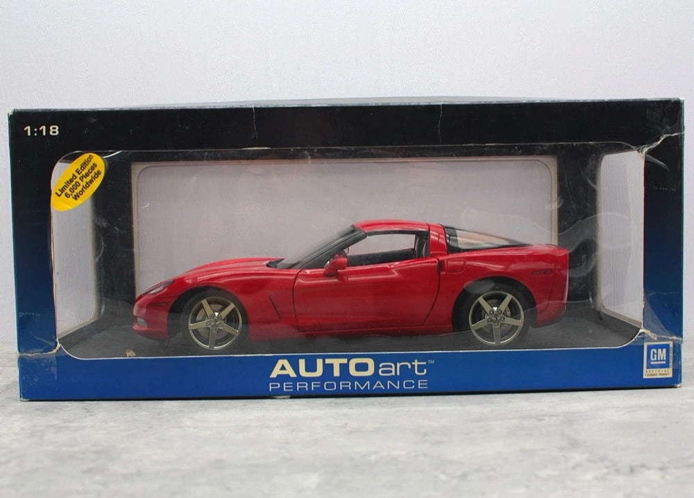 [AutoArt] 1:18 Chevrolet 2005 Corvette C6 Coupe rood modelauto Die-Cast