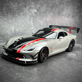 [Autoart] 1:18 Dodge 2017 Viper ACR Silver & Red Model Car Die-Cast