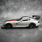 [Autoart] 1:18 Dodge 2017 Viper ACR Silver & Red Model Car Die-Cast