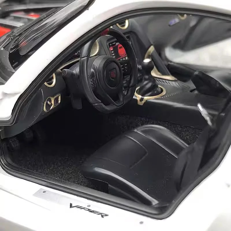 [Autoart] 1:18 Dodge 2017 Viper ACR White & Blue Model Car Die-Cast