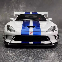 [Autoart] 1:18 Dodge 2017 Viper ACR White & Blue Model Car Die-Cast