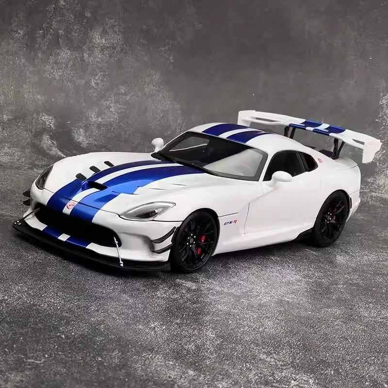 [Autoart] 1:18 Dodge 2017 Viper ACR White & Blue Model Car Die-Cast