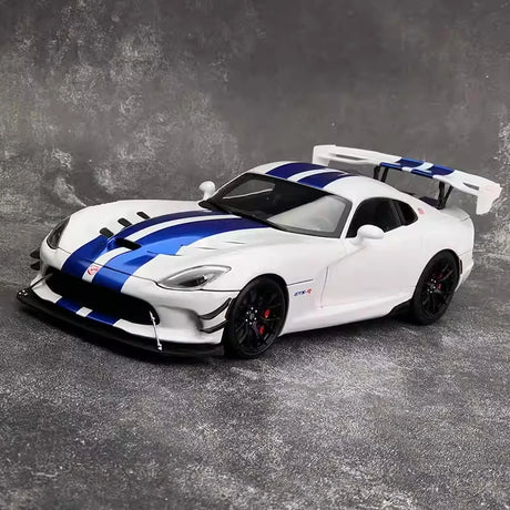 [Autoart] 1:18 Dodge 2017 Viper ACR White & Blue Model Car Die-Cast