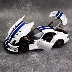 [Autoart] 1:18 Dodge 2017 Viper ACR White & Blue Model Car Die-Cast