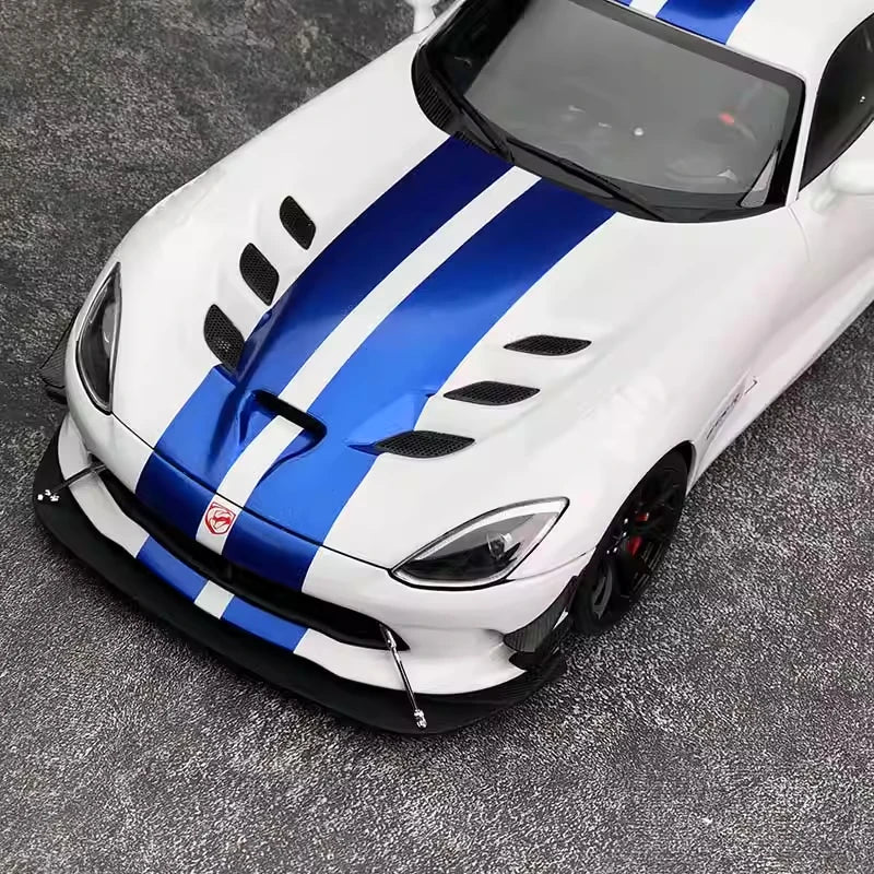 [Autoart] 1:18 Dodge 2017 Viper ACR White & Blue Model Car Die-Cast