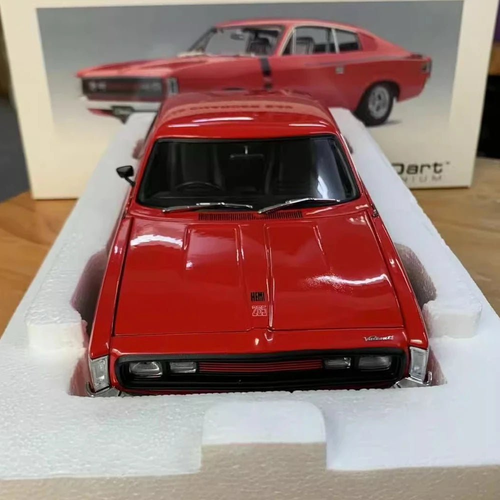 [Autoart] 1:18 Dodge Chrysler 1972 Charger E49 Red Model Car Die-Cast