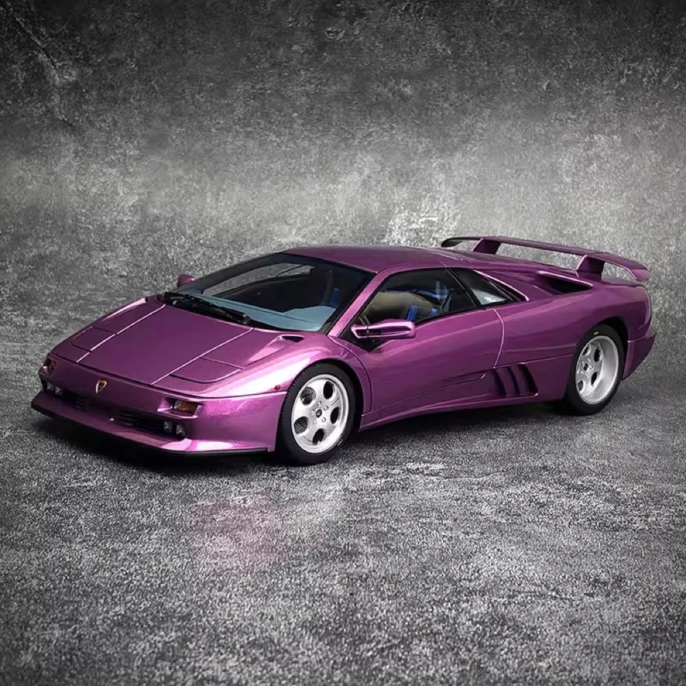 [AutoArt] 1:18 Lamborghini 1994 Diablo SE30 Jota Purple Model Car Die-Cast
