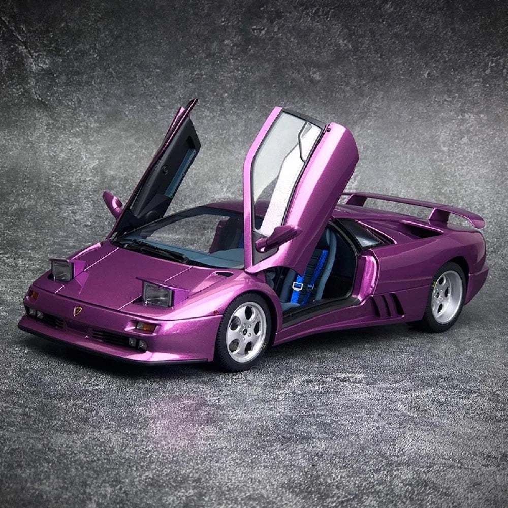 [AutoArt] 1:18 Lamborghini 1994 Diablo SE30 Jota Purple Model Car Die-Cast