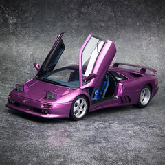 [AutoArt] 1:18 Lamborghini 1994 Diablo SE30 Jota Purple Model Car Die-Cast