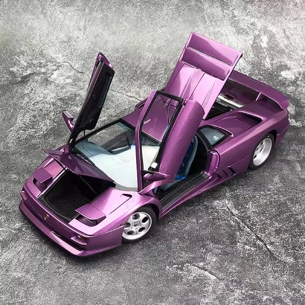 [AutoArt] 1:18 Lamborghini 1994 Diablo SE30 Jota Purple Model Car Die-Cast