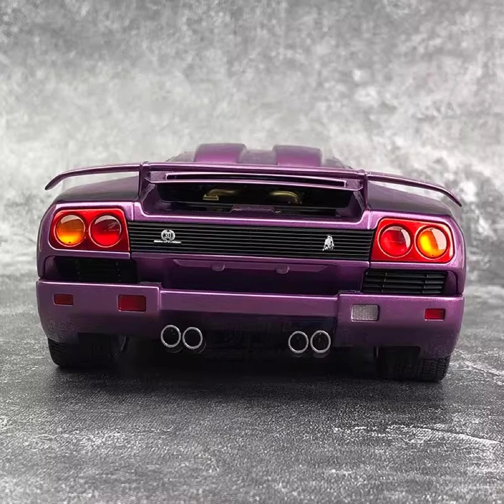 [AutoArt] 1:18 Lamborghini 1994 Diablo SE30 Jota Purple Model Car Die-Cast