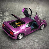 [AutoArt] 1:18 Lamborghini 1994 Diablo SE30 Jota Purple Model Car Die-Cast