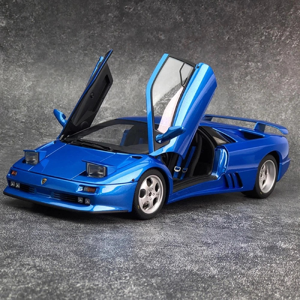 [AutoArt] 1:18 Lamborghini 1994 Diablo SE30 Jota Blue Model Car Die-Cast